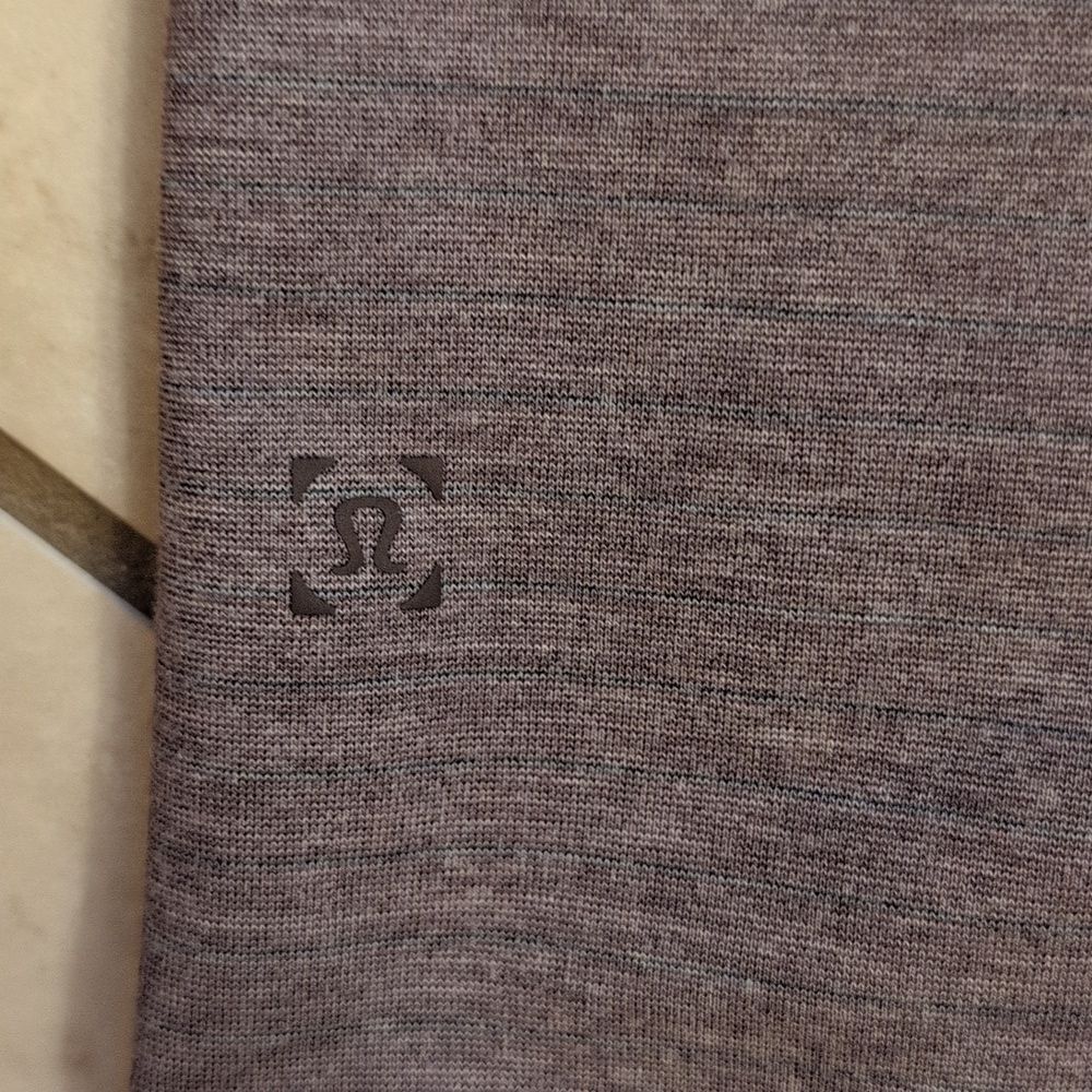 Lululemon Evolution Short Sleeve Polo Shirt Heathered Purple Size M - Picture 4 of 7